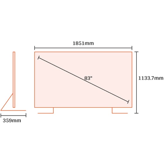 Samsung OLED 83" 4K Smart Τηλεόραση 83S90D image 2