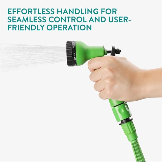 Λάστιχο Ποτίσματος Navaris Flexible Garden Hose Επεκτεινόμενο 3.75 έως 7.5m - Πράσινο image 3