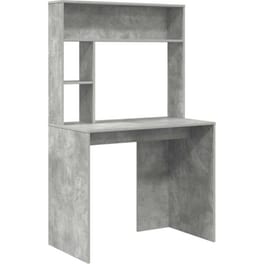 Γραφείο VidaXL από Επεξεργασμένο Ξύλο 91x50x149 cm - Γκρι Σκυροδέματος
