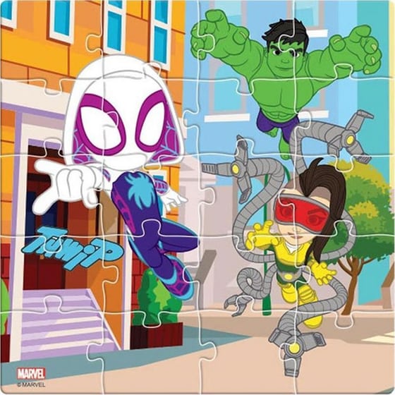 Σετ Παζλ Luna Toys Μαγνητικό Spidey And Friends (σετ 3x20 Τμχ) image 2