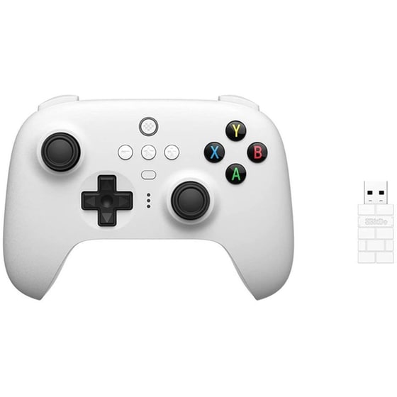 8BitDo Ultimate 2.4G Gamepad Ασύρματο με Charging Dock για Android/PC/Mac/iOS - Λευκό image 1