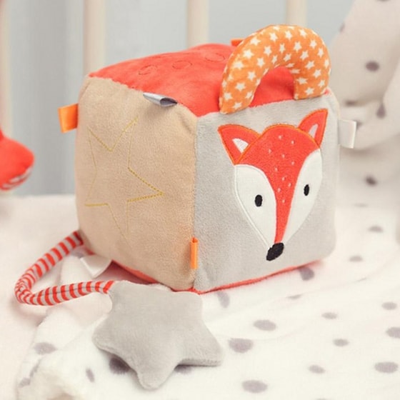 Kiokids Παιχνίδι Δραστηριοτήτων Κύβος με Κουδουνίστρα Αλεπού (2335) image 2