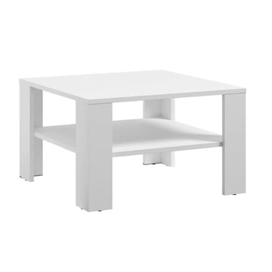 Ξύλινο Τραπέζι Σαλονιού 68 X 68 X 41 Cm Χρώματος Λευκό Spm Lana Jan-lanaw image 0