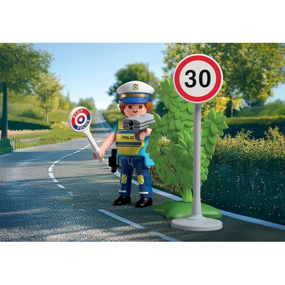 PLAYMOBIL® City Action Αστυνομικός με Ραντάρ Ταχύτητας (72029) image 3