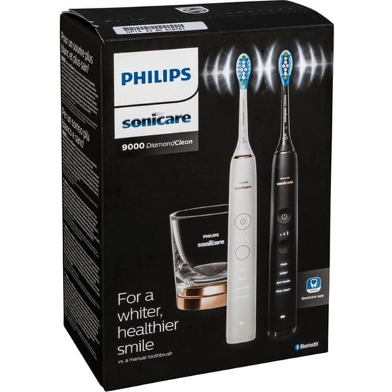 Σετ Ηλεκτρικές Οδοντόβουρτσες PHILIPS Sonicare DiamondClean 9000 HX9914/57 - Μαύρο/Ροζ Χρυσό image 2