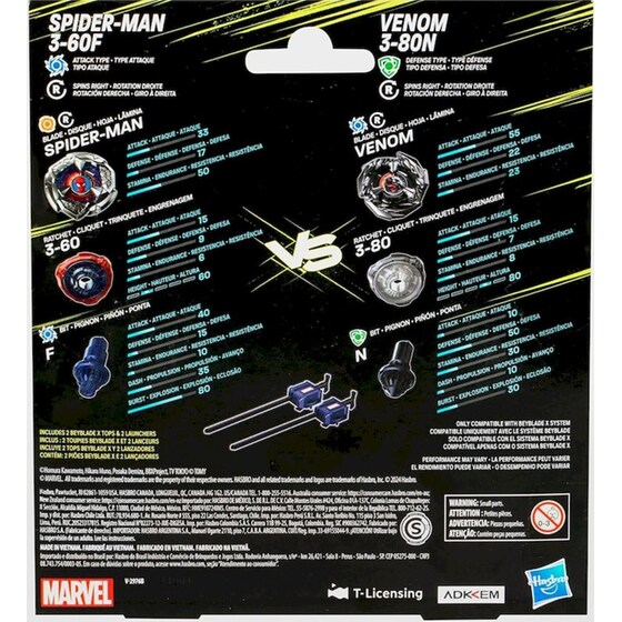 Beyblade X Marvel Spiderman vs Venom (G0288) image 3