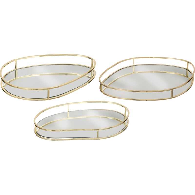 Διακοσμητικοί Δίσκοι Spitishop Μεταλλικό 3Τμχ - Χρυσό