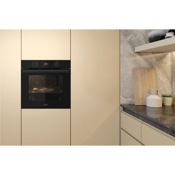WHIRLPOOL OMR58HU1B 71 Lt Μαύρο Εντοιχιζόμενος Φούρνος Άνω Πάγκου image 9