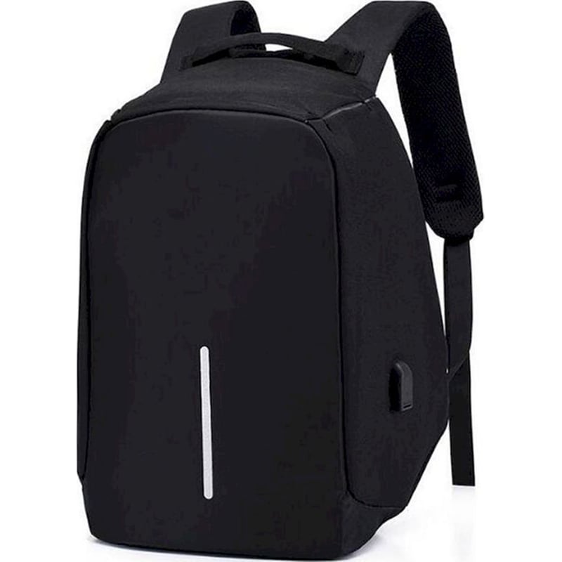 AMBER Τσάντα Πλάτης Anti-theft Amber με Θήκη Laptop 13 AΜ2008 13 lt - Μαύρο