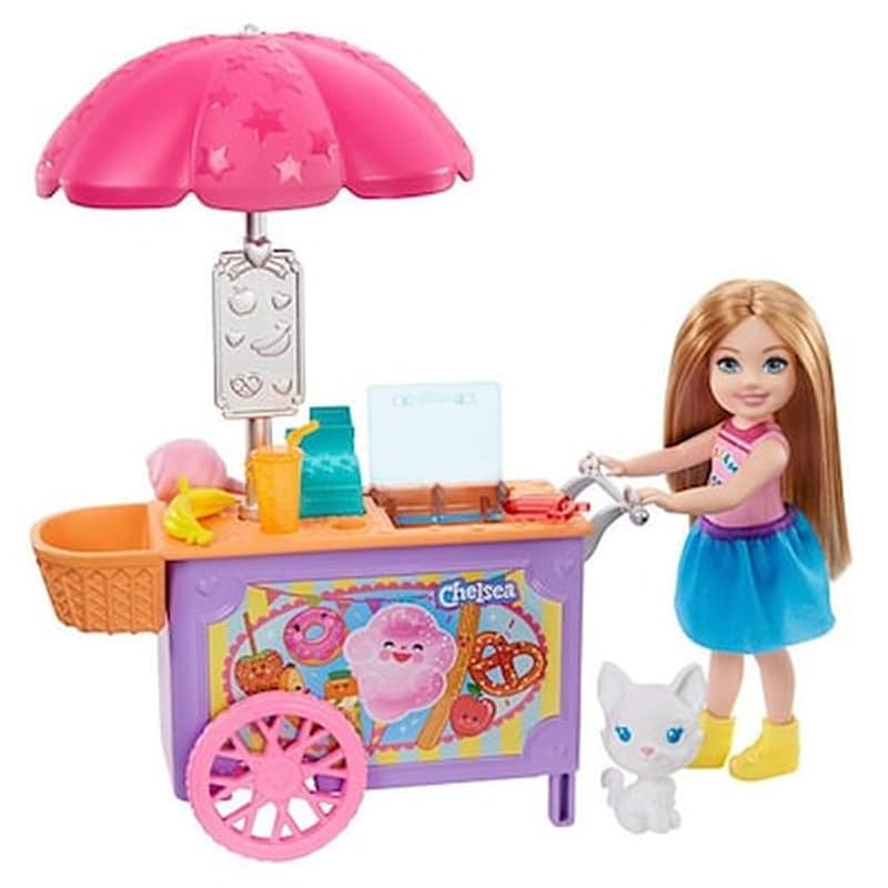 Mattel Barbie Club Chelsea – Chelsea And Snack Cart Playset (ghv76)
