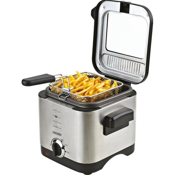 MESKO MS-4910 με Καπάκι 900 W 1.5 L Inox Φριτέζα Λαδιού image 2
