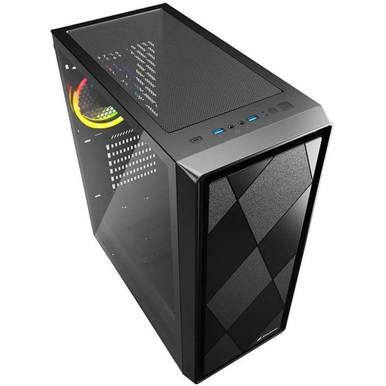 Κουτί Desktop Sharkoon VS8 RGB Gaming Micro Tower - Μαύρο image 2