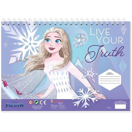 Μπλοκ Ζωγραφικής Διακακης Αεβε Frozen 2 Α4 40 Φύλλων (1 Τεμάχιο) image 0