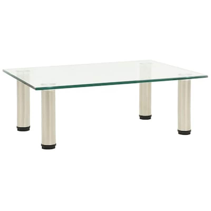 Vidaxl Βάση Τηλεόρασης Διαφανής 40 X 35 X 17 Εκ. Από Ψημένο Γυαλί