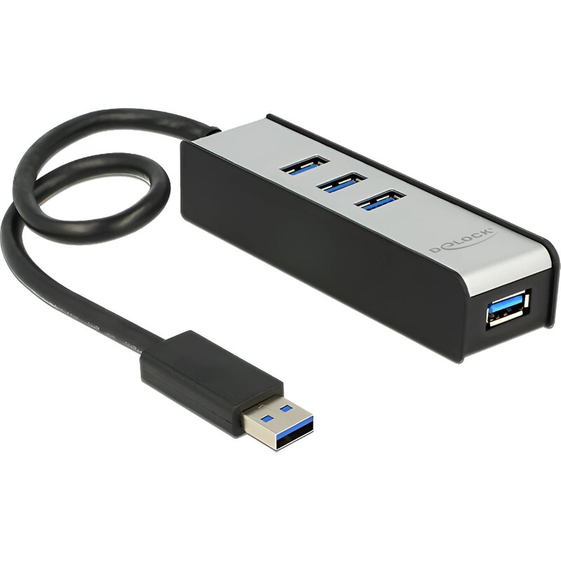 DeLock 62534 USB Hub 4-Port USB 3.0 συμβατό με USB-A