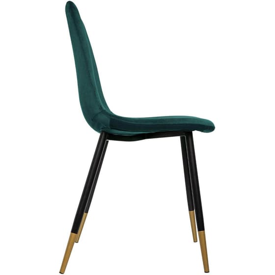 Καρέκλα Τραπεζαρίας Aria Trade A-S Tyka από Μέταλλο και Βελούδο 45x51x86 cm - Πράσινη image 1