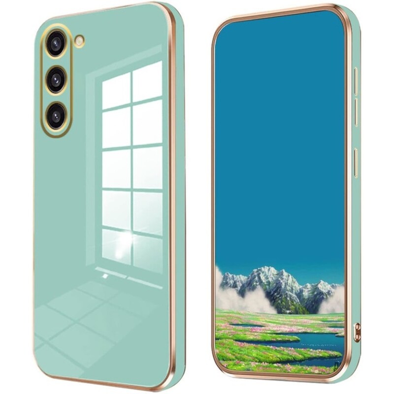 BODYCELL Θήκη Samsung Galaxy S23 - Bodycell Gold Plated - Mint Green