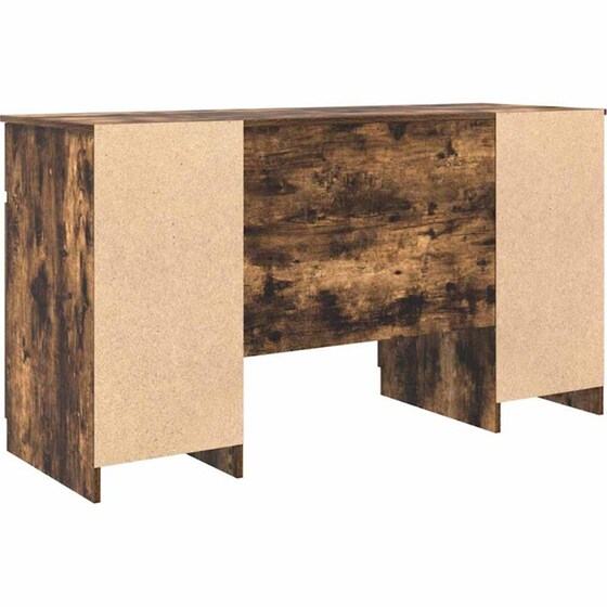 Γραφείο VidaXL από Επεξεργασμένο Ξύλο 140x49x76 cm - Καπνιστή Δρυς image 4
