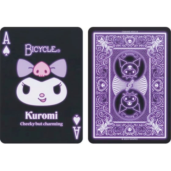 Τράπουλα Bicycle - Kuromi Black, Pink and Purple image 3