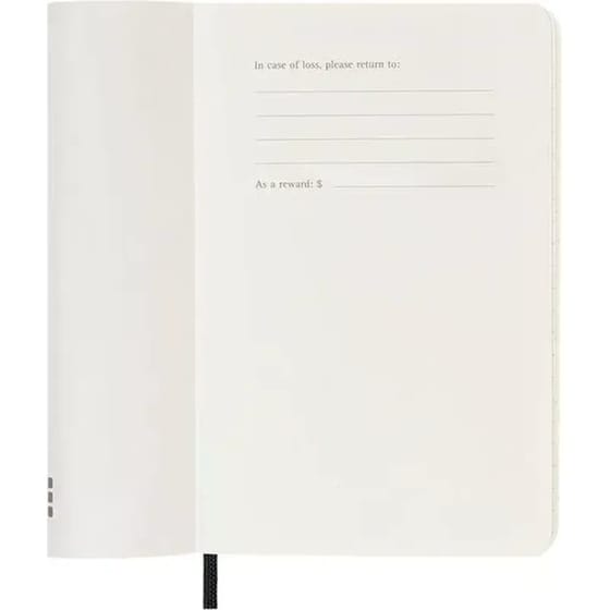 Ημερολόγιο Εβδομαδιαίο Moleskine 2025-2026 18Μ Pocket Black Soft image 3