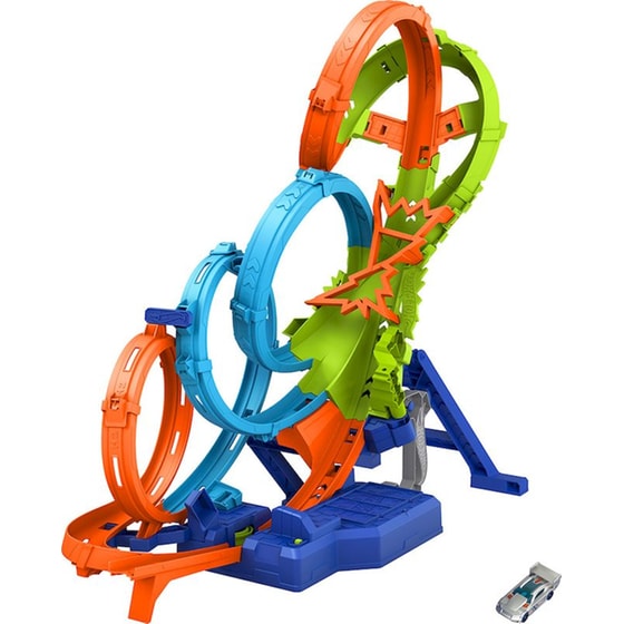Hot Wheels Action Πίστα Συγκρούσεων 4-Loop Crash-Out (HXR70) image 2