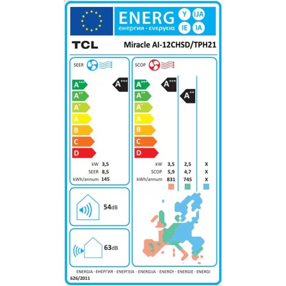 TCL MIRACLE AI-12CHSD/TPH2 Κλιματιστικό Inverter 12.000 BTU A+++/A+++ με WiFi image 5
