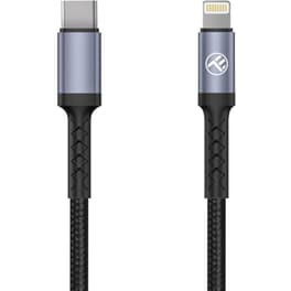 Καλώδιο Φόρτισης Και Δεδομένων 30w Tellur Data Cable Usb Type-c Σε Lightning - 2 Μέτρα Σε Μαύρο Χρώμα