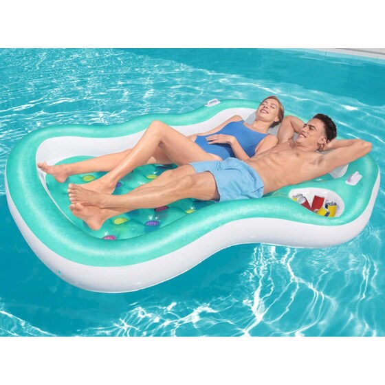 Διπλό Στρώμα Θαλάσσης Intex Bestway 224x174cm - Πολύχρωμο image 2