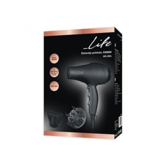 LIFE Jewel Σεσουάρ Μαλλιών 2000 W Μαύρο image 1