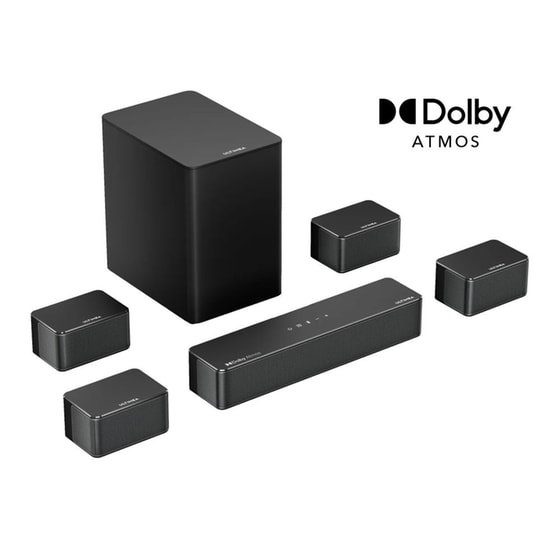 Soundbar Ultimea Poseidon D80 460W 7.1 - Black image 0