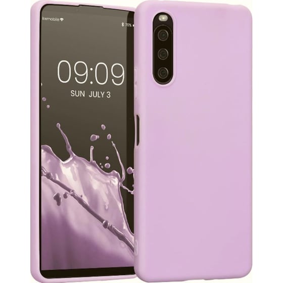 Kwmobile Θήκη Σιλικόνης Sony Xperia 10 Iv - Lavender (57800.108) image 0