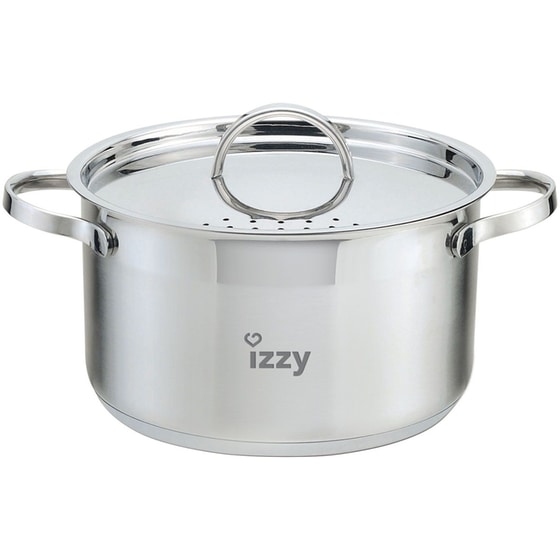 Κατσαρόλα Βαθιά IZZY COSMOPOLITAN από Ανοξείδωτο Ατσάλι 26 cm 7 L Ασημί image 0