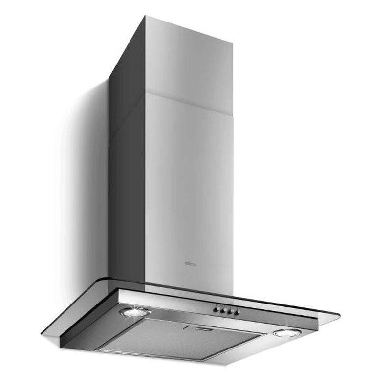 ELICA ELICA FLAT GLASS IX/A/60 60 cm Inox Καμινάδα - Τζάκι Απορροφητήρας