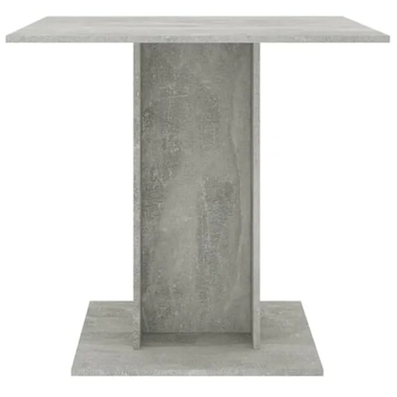 Τραπεζαρία Vidaxl από Μοριοσανίδα 80x80x75 cm -  Γκρι Του Σκυροδέματος image 3
