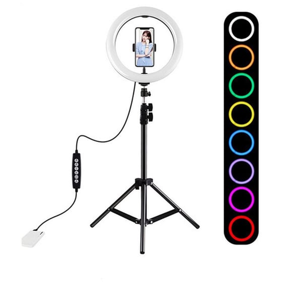 Ring Light με Βάση Κινητού Puluz Pkt3044 RGB 26cm - Πολύχρωμο image 0