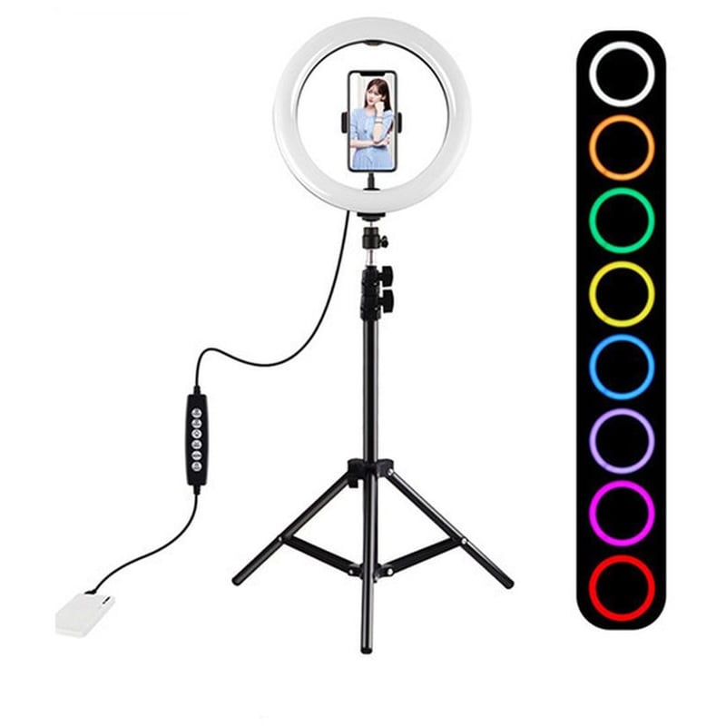 PULUZ Ring Light με Βάση Κινητού Puluz Pkt3044 RGB 26cm - Πολύχρωμο