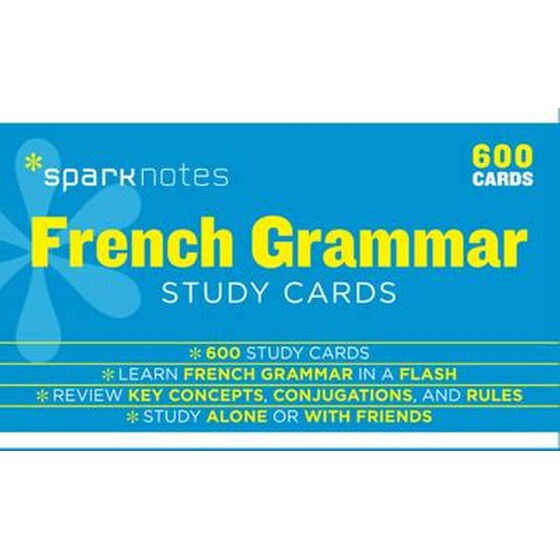 French Grammar SparkNotes Study Cards image 0