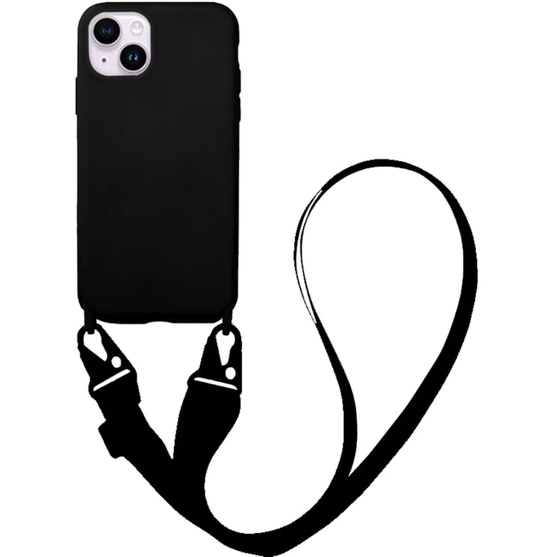 Θήκη Apple iPhone 14 Plus - My Colors CarryHang Strap - Μαύρο