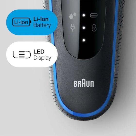 BRAUN 51-B1500s  SERIES 5 Ξυριστική Μηχανή  Επαναφορτιζόμενη Μαύρο image 5