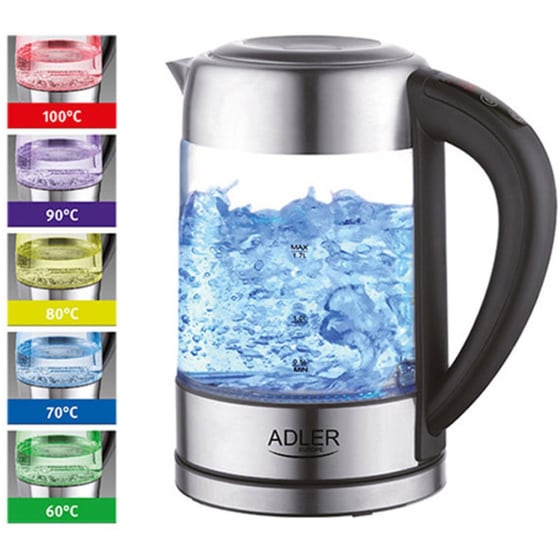 ADLER AD 1247 2200 W 1.7 L Ασημί Βραστήρας image 3
