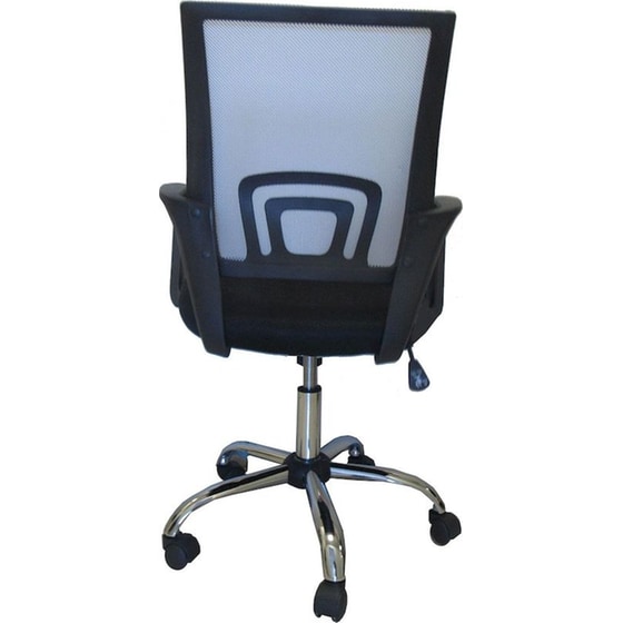 Καρέκλα Γραφείου ArteLibre Αλκυόνη από Ύφασμα Mesh - Μαύρη/Γκρι image 3