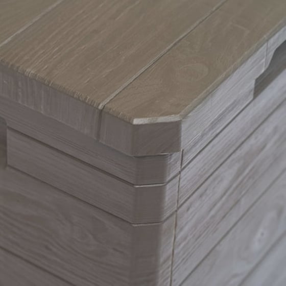 Μπαούλο Αποθήκευσης Κήπου VidaXL Πλαστικό 90 lt. 42.5x44x50 cm - Καφέ image 2