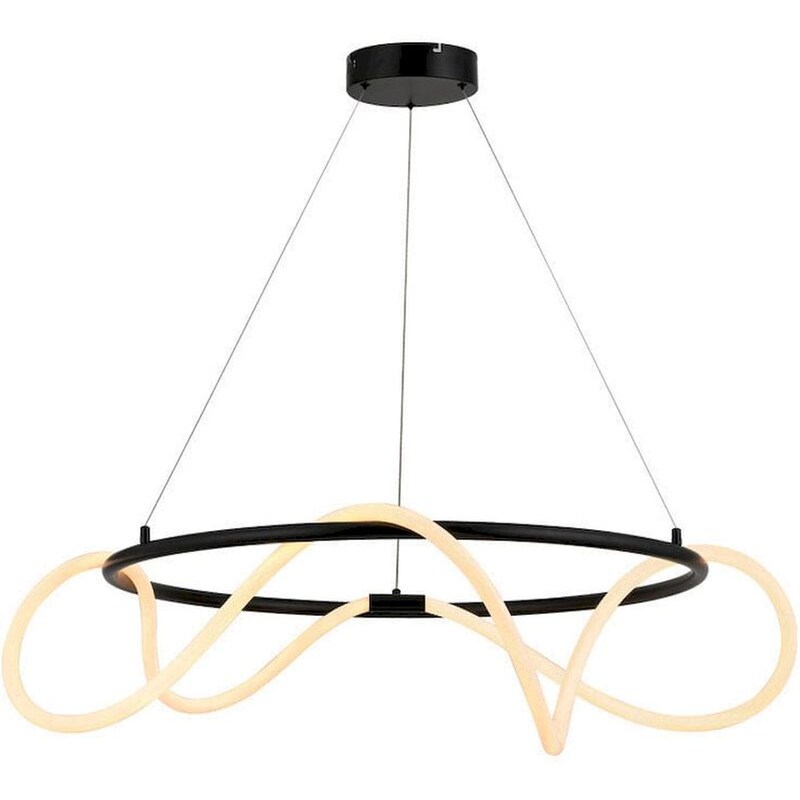 Φωτιστικό Οροφής Led Aca Kyma Zm36ledp80bk Μεταλλικό - Μαύρο