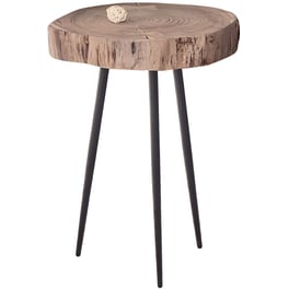 Τραπεζάκι Σαλονιού Woodwell από Ξύλο Ακακίας C11083 35x39x54cm - Καφέ
