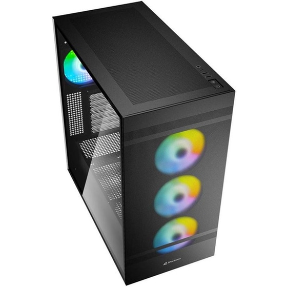Κουτί Desktop Sharkoon Rebel C50 RGB Gaming Full Tower - Μαύρο image 1