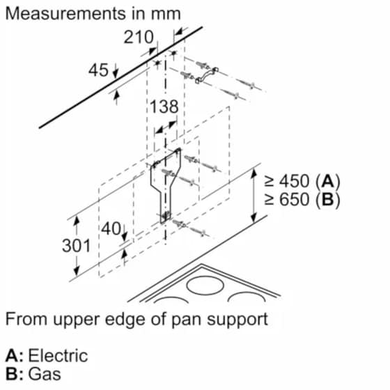 Απορροφητήρας Καμινάδα - Τζάκι NEFF D96IMW1G1 90 cm Μαύρο image 5