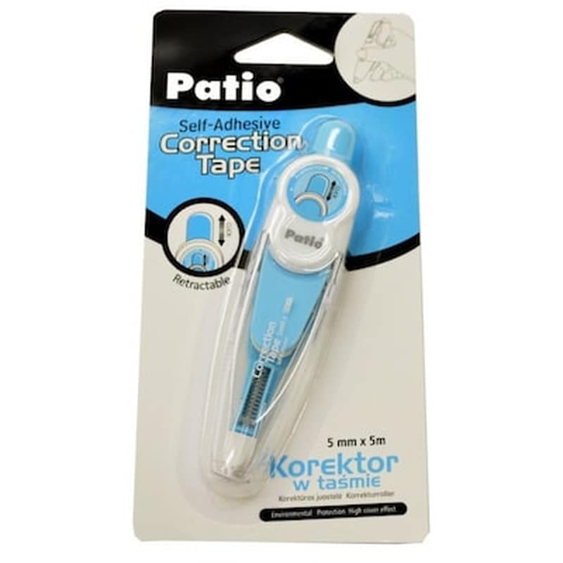 PATIO Διορθωτική Ταινία Patio με Κουμπί 5mm x 5m