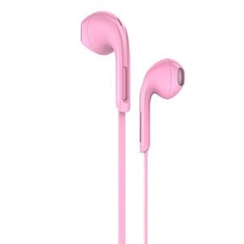 HOCO Ακουστικά Handsfree Hoco M39 Rhyme sound 3.5mm Jack - Ροζ