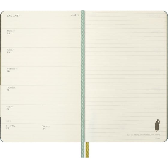 Ημερολόγιο Εβδομαδιαίο 2027 Moleskine x LOTR 18Μ L Hardcover Legolas & Gimli image 4