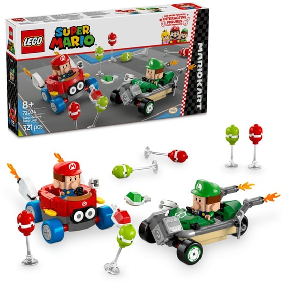 LEGO® Super Mario™ Mario Kart™ – Baby Mario vs. Baby Luigi (72034) image 4